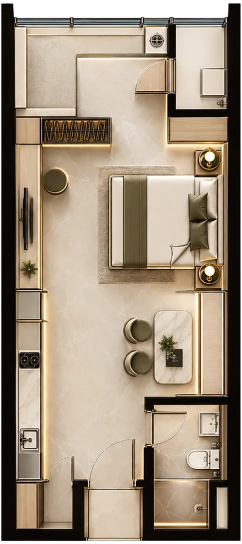 SOHO A Floor Plan
